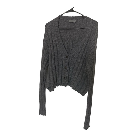 Wooden Ships Charcoal Cardigan Sweater - Picture 1 of 4